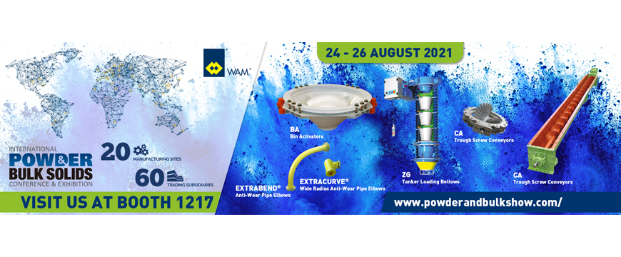 WAM® Inc attends the International Powder and Bulk Solids Exposition 2021_1