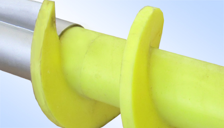 Anti-wear SINT engineering polymer screw for high extraction efficiency